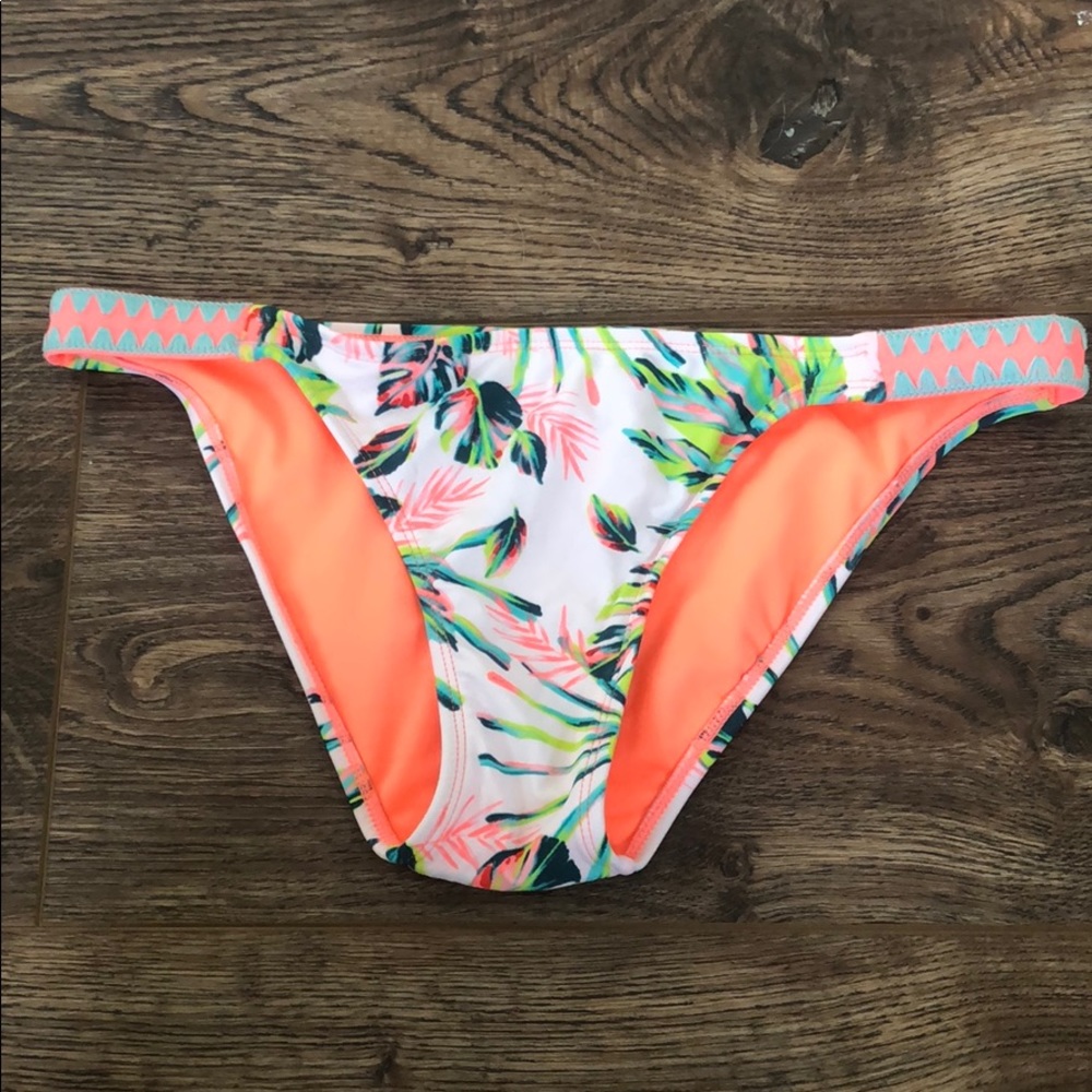 Tropical pattern bikini bottoms